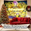 Custom Name Personalized Saint Seiya Print Tapestry, Wall Art Decor, Bedroom, Dorm, Apartment, LivingRoom, Party Backdrop, Gift for Birthday