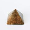 Mina Heal Healing Crystal Pyramid, Natural Tiger Eye Chakra Healing Stone, 1.5 inches