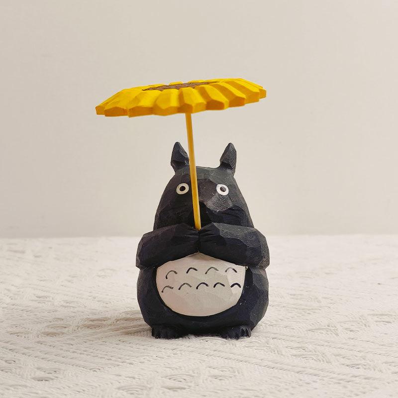 Wooden Orange Cat Carving Gift Handcrafted Decor For Birthdays And Holidays