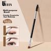 UPLUS Multifunctional Dual-Ended Eyebrow and Lash Makeup Brush, Angled Spiral Brush, 1 pack