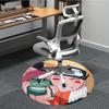 1PC Naruto Office Round Area Rug, Indoor Mat Suitable For Office, Under Office Chairs Bedroom Living Room Home Decor DT1212077
