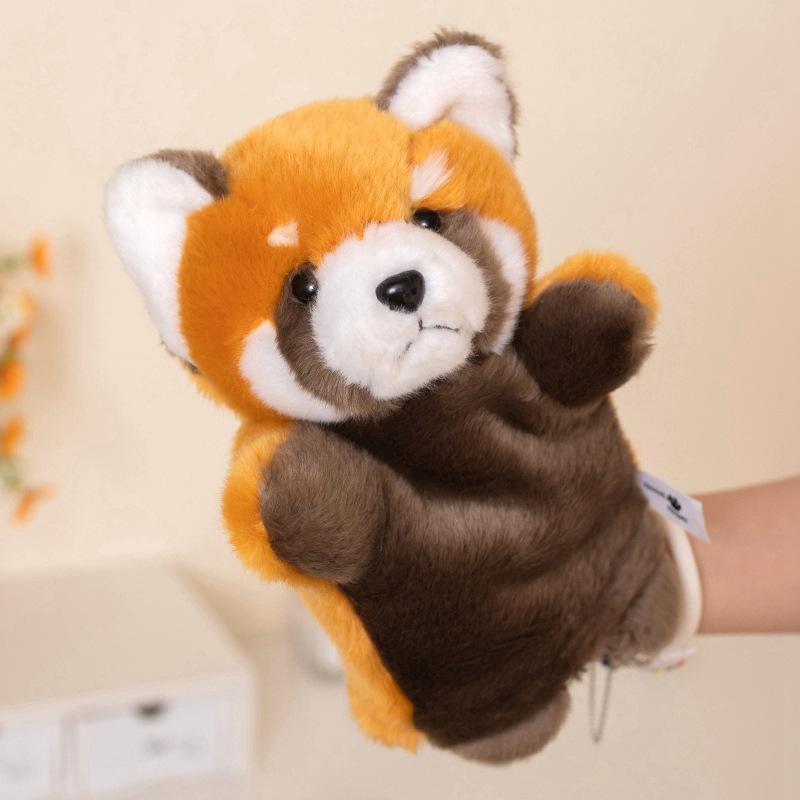 

Cute Simulated Raccoon Hand Puppet Plush Toy Doll Raccoon Doll Children S Parent-Child Interactive Ventriloquism Puppet 25cm（0.15kg）