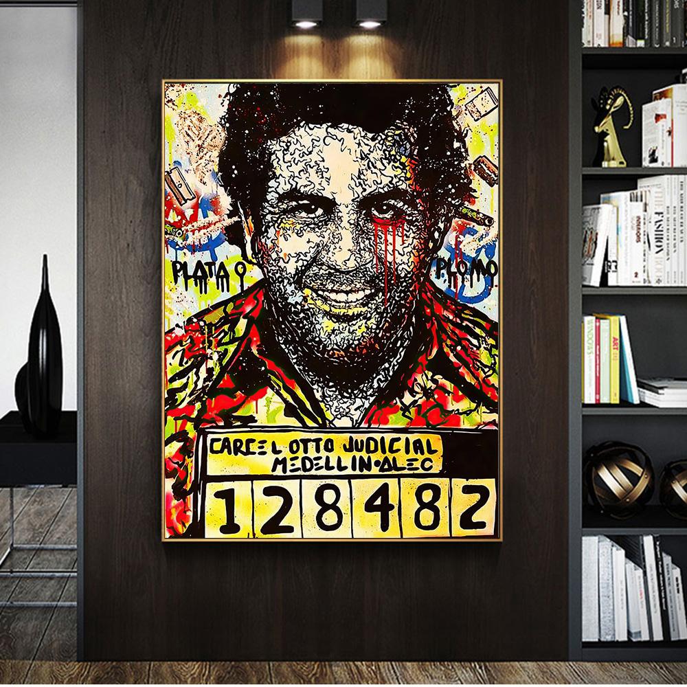 

Алек Монополия Портрет Граффити Картины на стене Плакаты и принты Уличные картины на холсте Украшения дома Куадрос