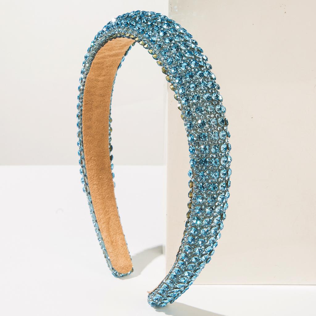 Damen Mädchen Strass Schwammgepolstertes Haarband Stirnband Erwachsene Haarschmuck Haarschmuck