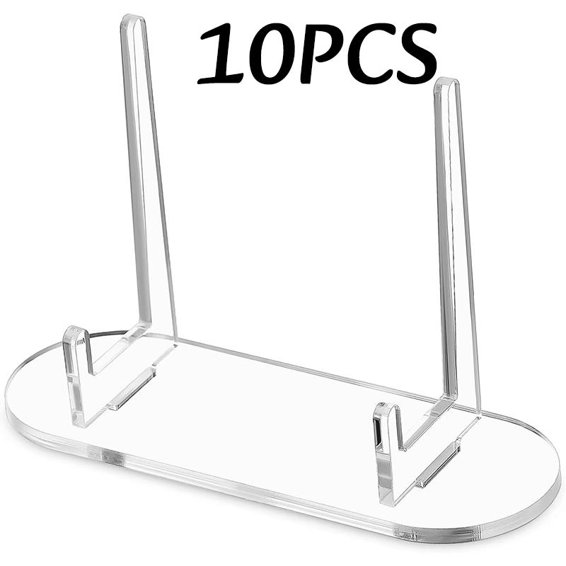 1-11pc Transparent Display Stand Acrylic Badge Pins Multi-functional Holder Desktop Medal Photo Card Display Stand Daily Rack