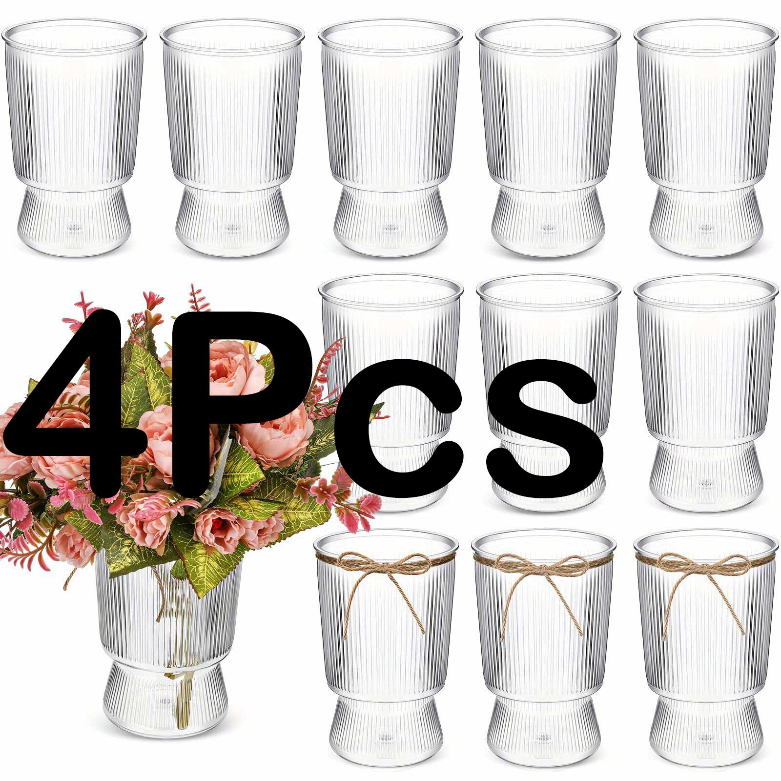 

High Quality Trophy Style Plastic Vase Transparent Vase, Suitable For Table Decoration, Wedding, Home, Table Decoration