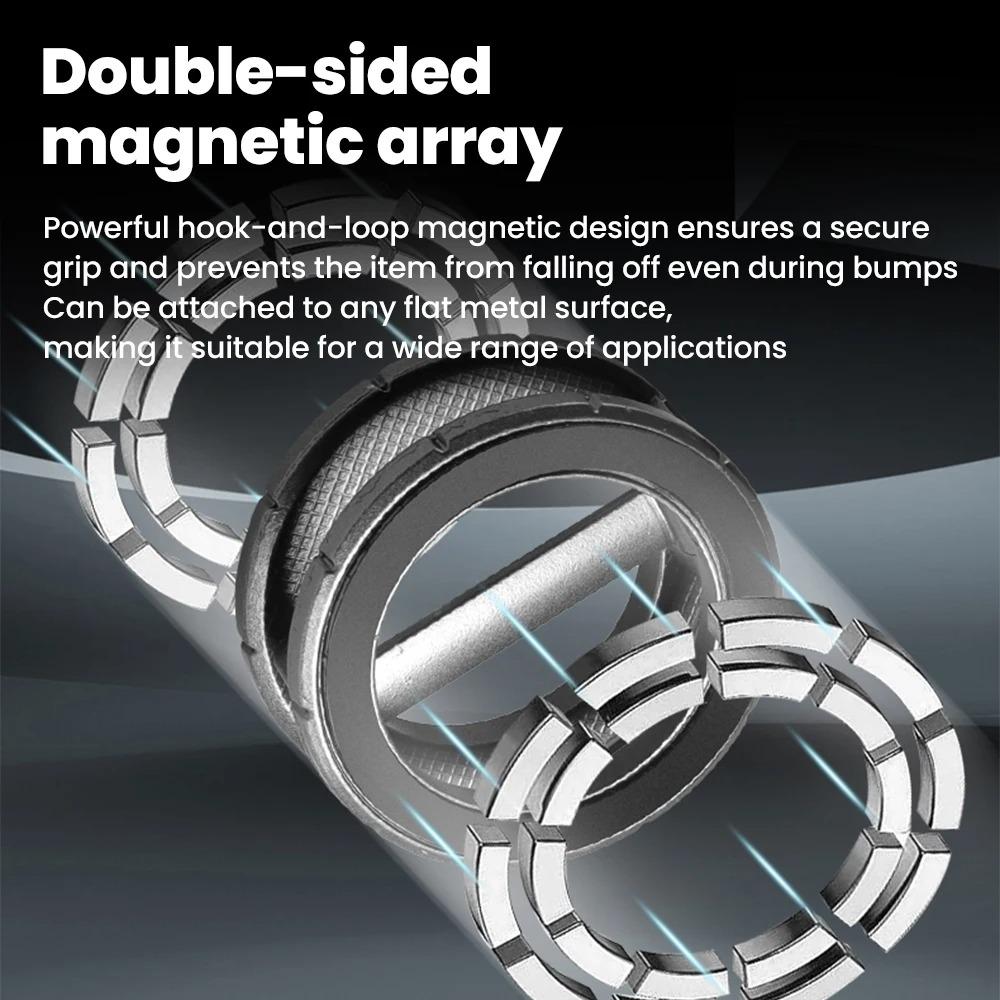 Magnetic Mobile Phone Holder Double-sided Strong Magnetic Holder Car-mounted Mobile Phone Holder Foldable Magnetic Suction Type