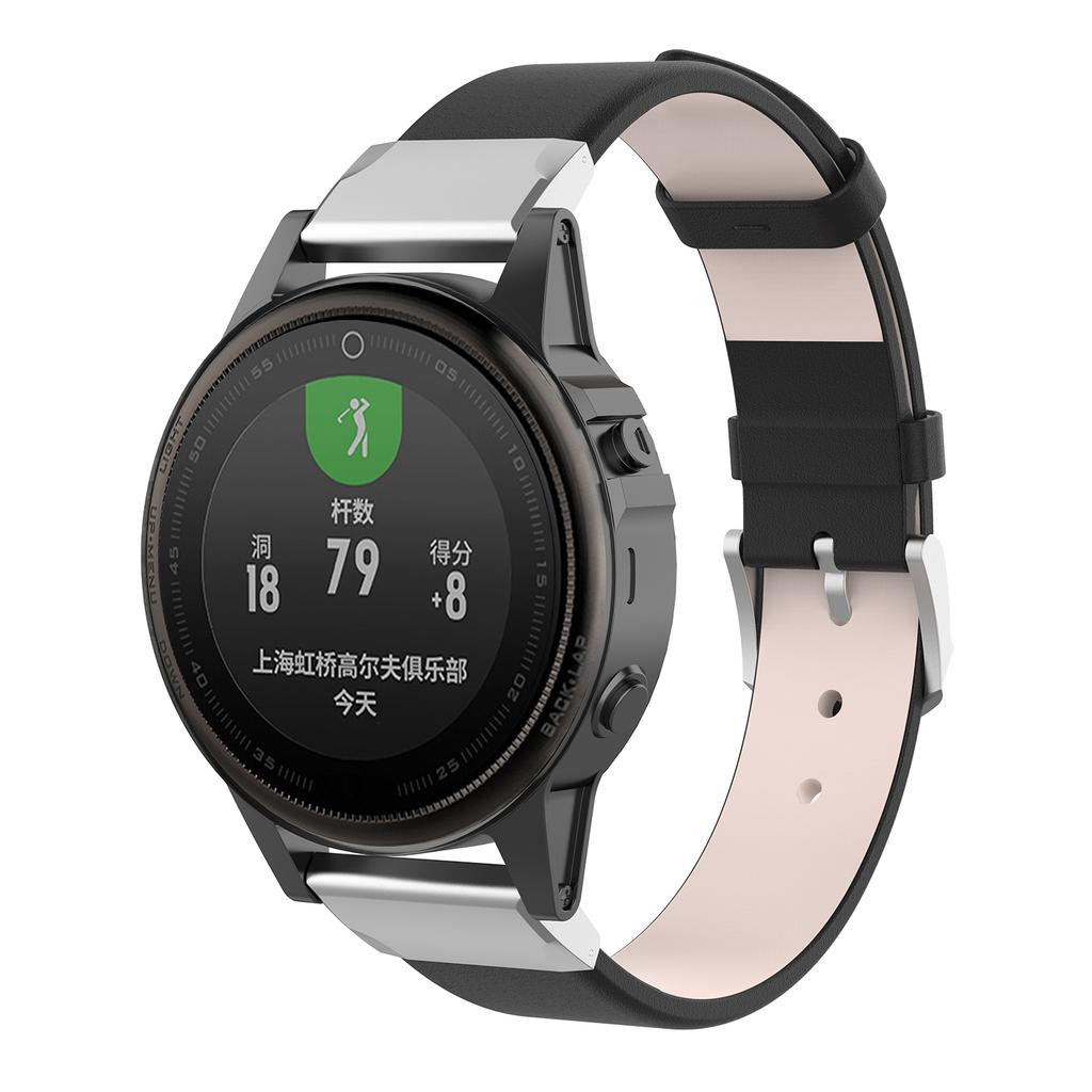 Quick Fit Leather Smart Watch Strap Replacement for Garmin Fenix 7S/6S/Fenix 5S