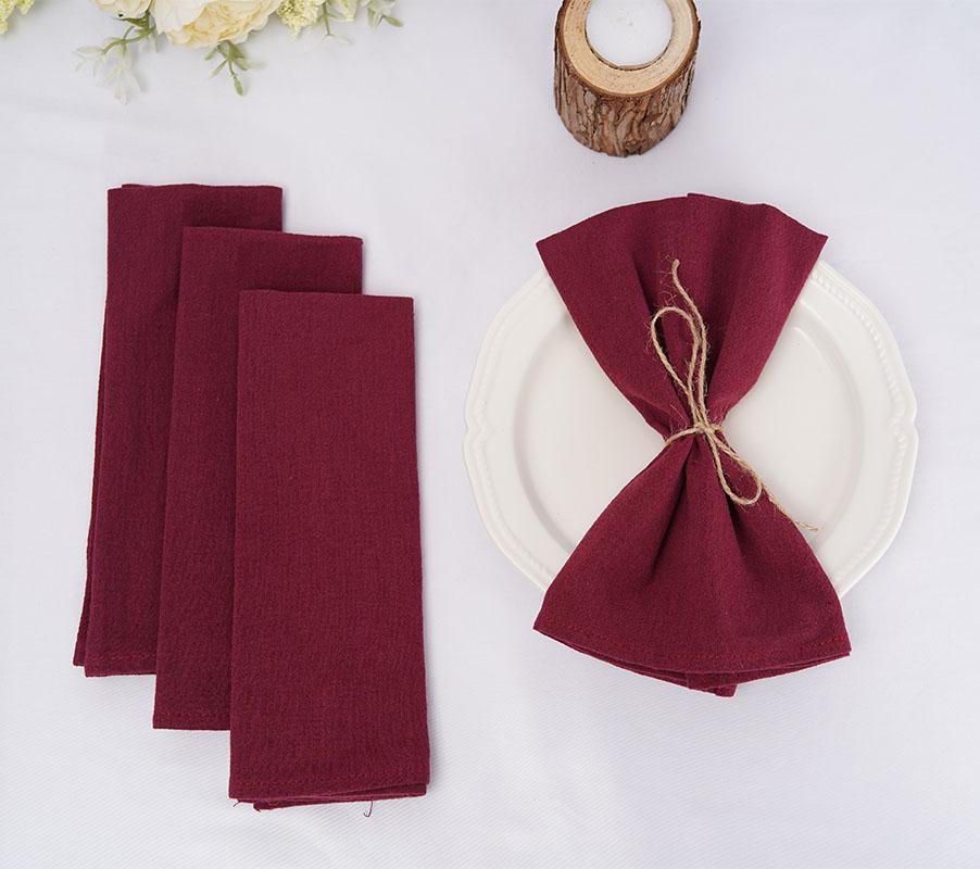 50PC 30X45CM Table Cloth Napkins Cotton Durable Fabric Reusable Kitchen Dining Easter Wedding Christmas baby shower Decoration