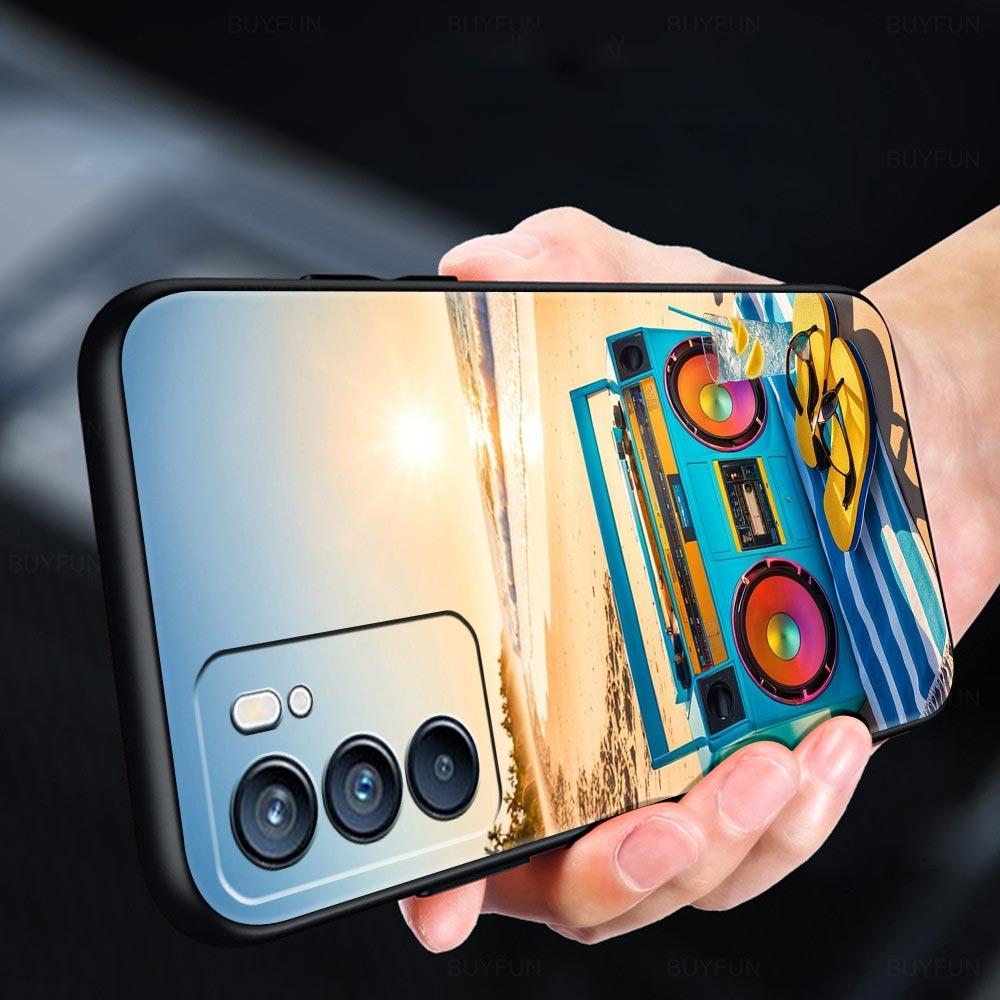 Retro Recording Device Phone Case For Oppo Reno 13 12 11 10 7 F Find X5 X6 A98 A80 A79 A78 A57 A54 A31 A17 Pro 5G Soft TPU Cover