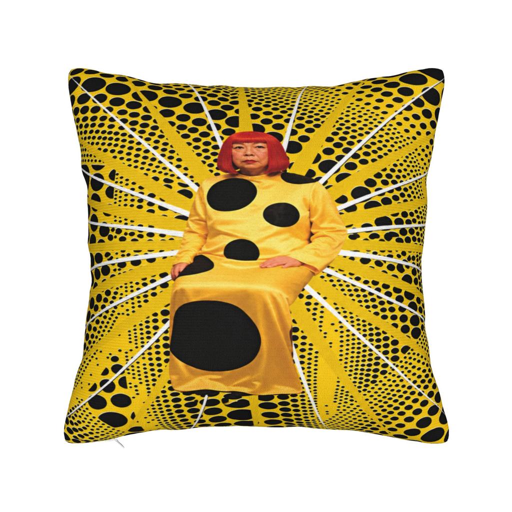 Yayoi Kusama Pillow Cover  Custom Cushion Cover Retro Trendy Pillow Case For Wedding Party Home Decor