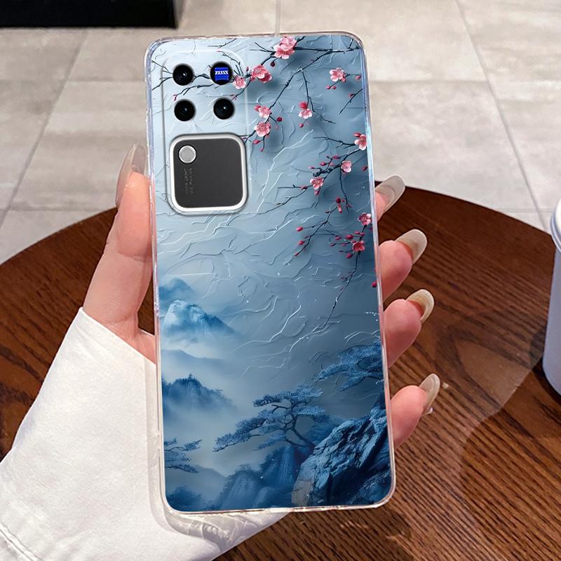 Jelly Casing For Vivo V30 Pro V2319 VivoV30 V2318 Clear Silicone Soft TPU Back Cover Cute Cat Rabbit Heart Protective Case