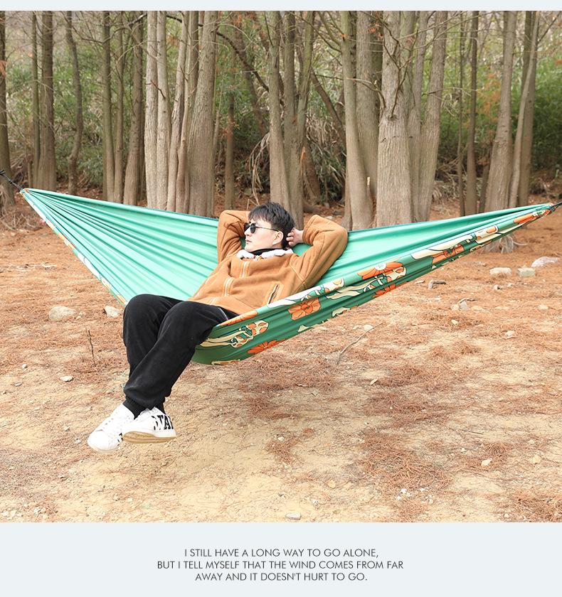 Anti-Rollover Double Camping Hammock: Thick, Durable, High Load Capacity for Two