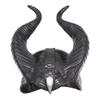 Urocza Maska Cosplay Czarownicy Maleficent 2 Władczyni Zła z Uderzającymi Czarnymi Rogami