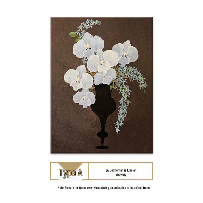 

Handun Vintage Floral Orchid Canvas Wall Art