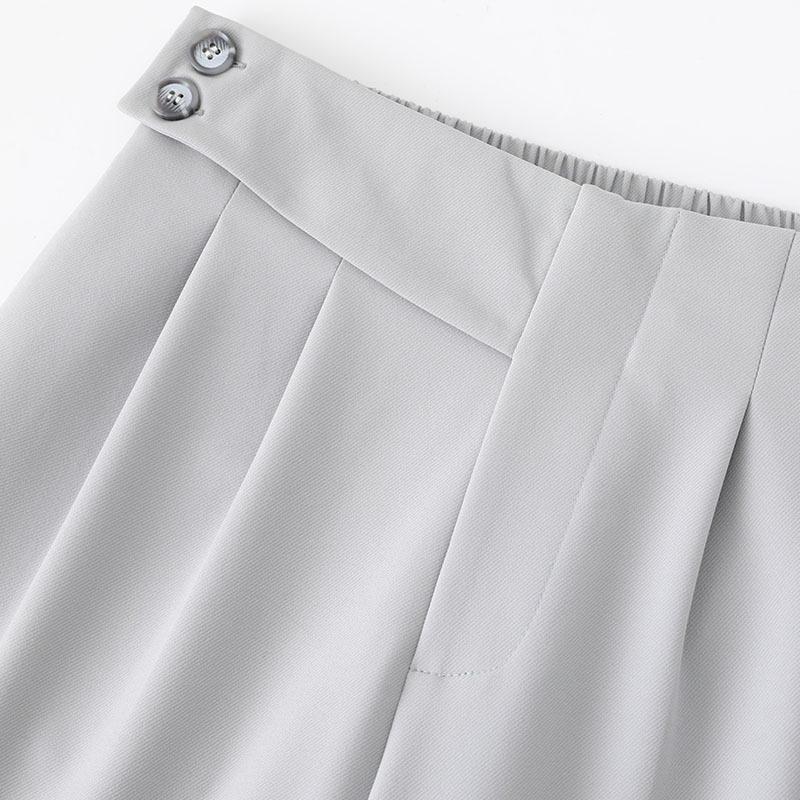 2026 Spring/Summer Women's High-Quality Cropped Trousers: Fashionable Drape Suit, Thin & Casual