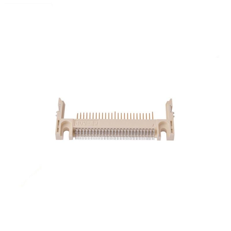 5Pcs 50Pin Arm Length 19.0 Patch Card Slot Connector On Cf Card Holder Board Black/Coffee