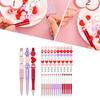 121Pcs DIY Beadable Ballpoint Pen with Craft Beads, Rhinestone Beads, DIY Heat Transfer Pen for Christmas Party Favor