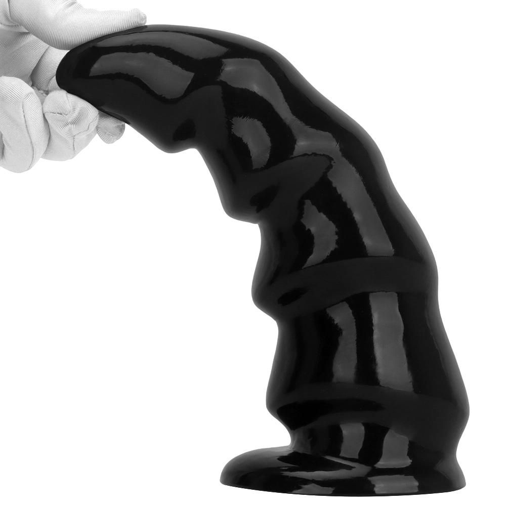Black PVC Dildo Simulated Penis Anal Plug with Suction Cup Fisting Sex Toy Strap on Cock Big Dick Realistic Cock