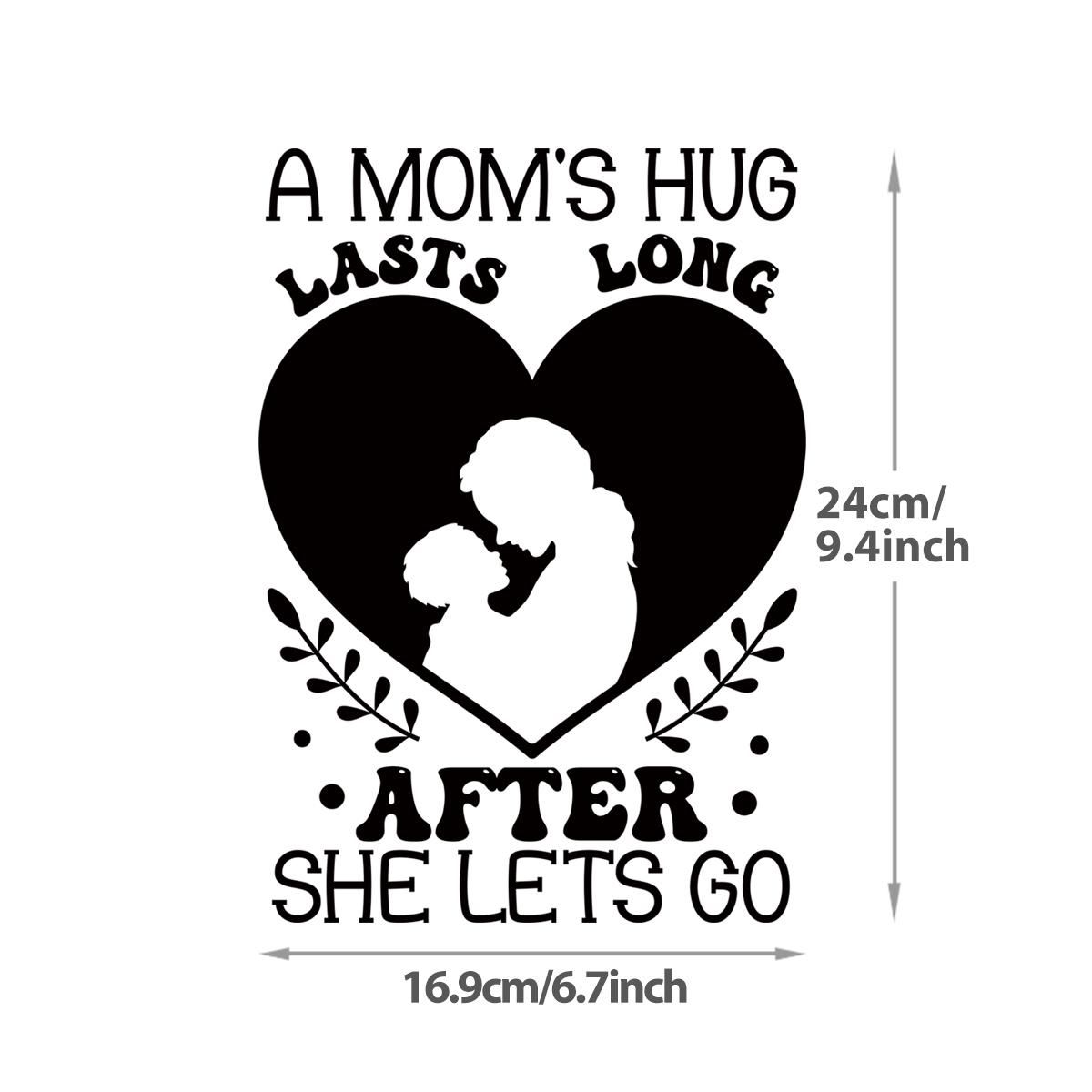 

Футболка с термопереносом «A Mom s Hug» Parches Ropa Diy Термопресс Аппликация Наклейки для одежды Толстовки Термоперенос