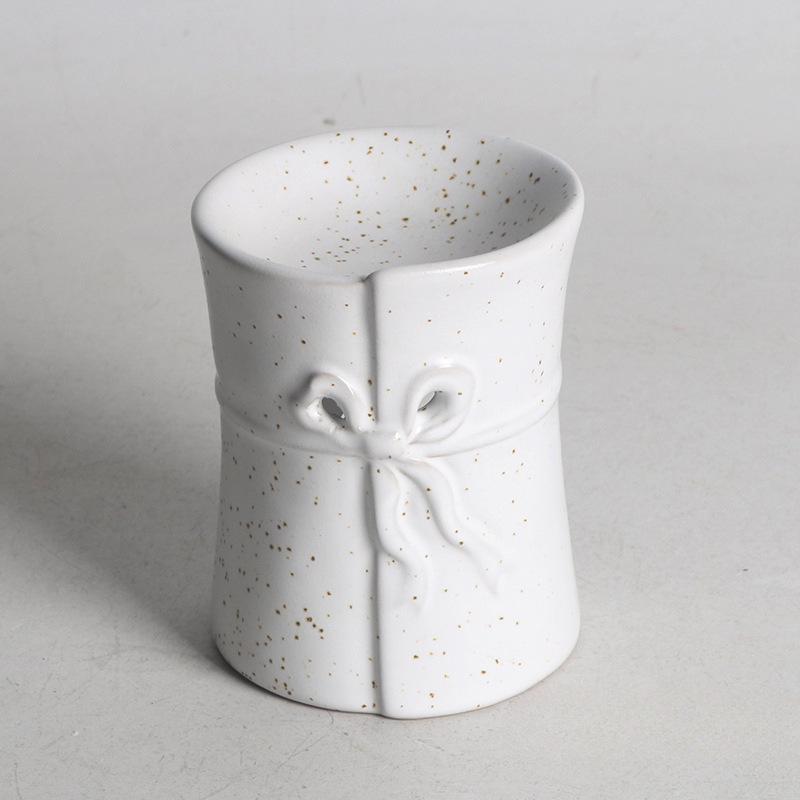 Abstract Aromatherapy Scented Candle Set: Ceramic Warmer & Incense Burner for Home or Spa Décor