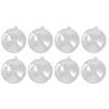 12Pcs 4Cm Transparent Fillable Ornament Acrylic Plastic Sphere for Christmas Party Wedding Home Decor Decoration Set