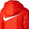 Nike Solid Color Logo Print Reversible Hooded Cotton Jacket Winter Women Jackets Orange CD9044-634