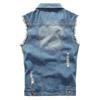 O 51803 Sleeves Denim Vest Men Slim-Fit Denim Vest