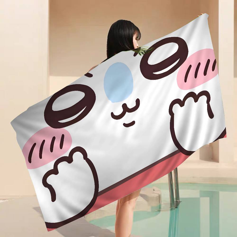 Cartoon M-Momonga Anime Beach Swimming Towel Soft Absorbent Washcloth Children's Gifts for Kids Travel Camping Gym