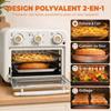Four Hot Air Fryer 12L 1200 W Cookware Set Cream Steel