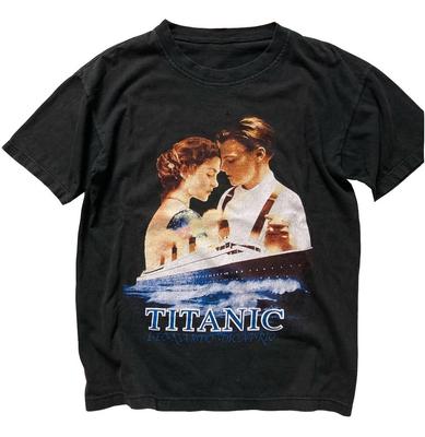 Titanic 1998 Movie Shirt Size S-5XL Leonardo DiCaprio Kate Winslet Reprint NEW Unisex T-Shirt