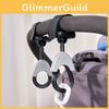Universal Plastic Stroller Hooks For Baby Carriages Durable 3kg Hold Travel Accessories 2 Pack Modern Design