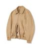 Vivabrown 85-Viva142 Softy Collar Blouson Suede Jacket Camel