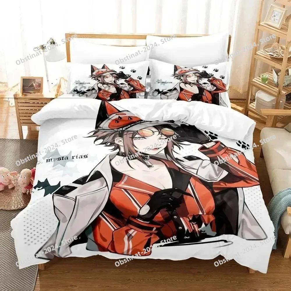 

Comforter Mysta Rias Bedding Set Single Twin Bedding Set Printed With Bed Soft Single Double Queen Super King Size Comforter (quilt)-EU Single(135*200cm)3pcs
