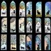 Leiasnow Cat Stained Glass Bookmarks - 18 Designs, 36 Pieces - Cat Bookmarks, Black Cat, Cat Goods, Bookmarks, Gift (18 Designs, 36 Pieces)