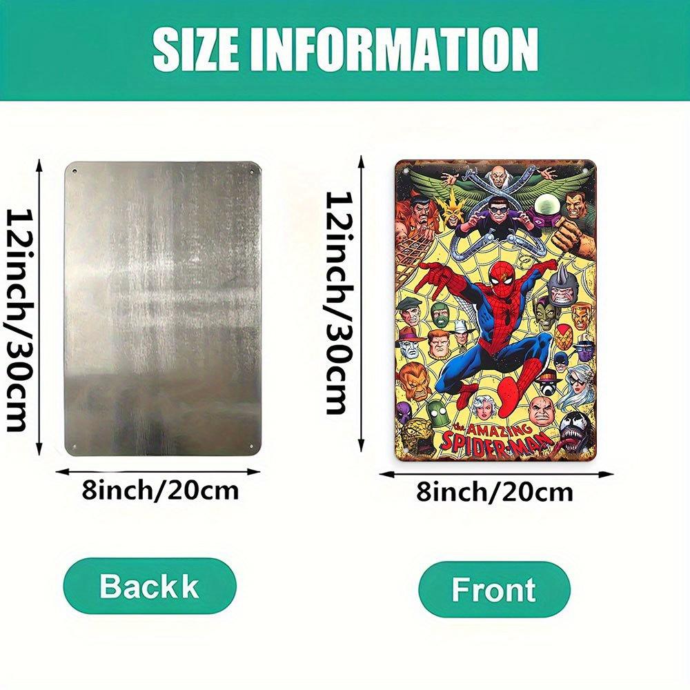 A Marvel Superhero Metal Sign Featuring The Hulk Adds Vibrant Elements to a Themed Room, Perfect for Walls, Classrooms, Homes, O