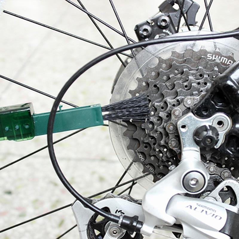 Ciclism Bicicletă Curățător de lanțuri de biciclete Set de instrumente multifuncționale Kit de spălare pentru volantă Curățare Casete Instrumente de curățare Perii Cutie de curățat