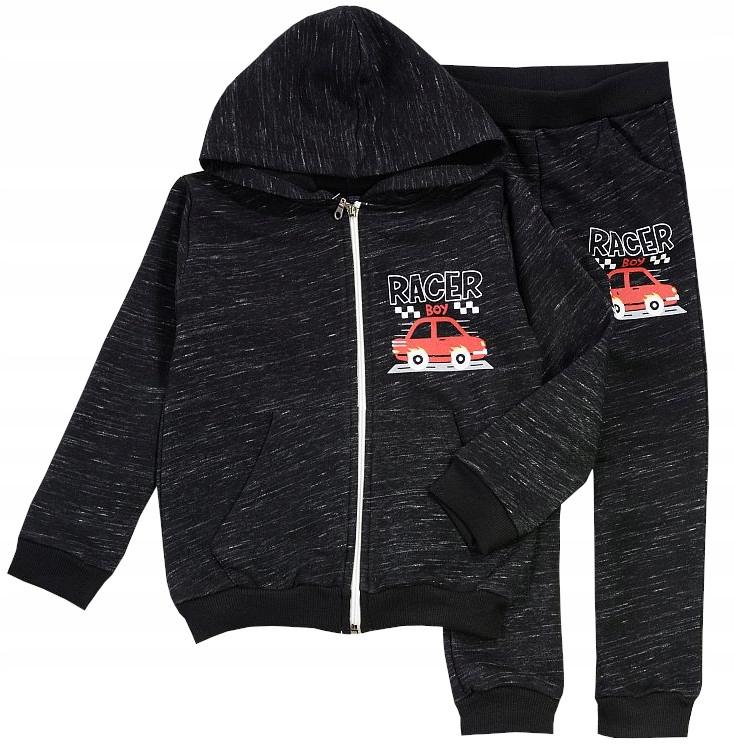 TRACKSUIT SET CAR sweatshirt pants black 7/8 L139C