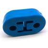 4x Universal Silicone Muffler Exhaust Hanger Short Hangers Blue 12mm- 1/2"