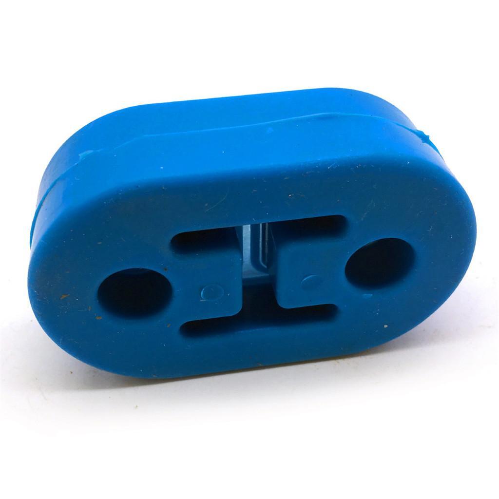 4x Universal Silicone Muffler Exhaust Hanger Short Hangers Blue 12mm- 1/2"