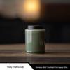 Celadon Ruyi Tea Set: Embossed Gaiwan, Teapot, Cup, Can, and Ornament