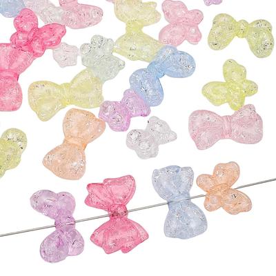 500G Acrylic Beads Bowtie Cloud Charms Popcorn Balls Beads For DIY Bracelet Necklace Jewelry Making