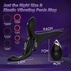 3 in 1 Männlicher Perineum Penis Vibrator 3 Motoren Bieten 9 Leistungsstarke Vibrationsmuster Fernbedienung Männlicher Penisring Vibrator