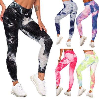 Damen-Leggings mit hoher Taille, schlankmachende Scrunch-Booty-Yoga-geraffte Po-Lift-Hose
