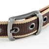 Men's Belt with Pin Buckle - Woven Design, Solid Color with Stripes, 3.5cm Wide, Sports/Outdoor Style