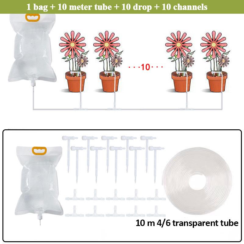 3.5L Torba do podlewania ogrodu Automatyczna torba do nawadniania roślin Regulowana torba z kroplownikiem Ogrodnicze urządzenie do samozraszania i fertygacji