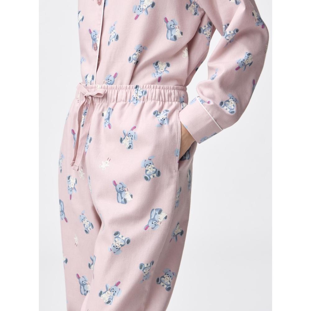 GU by Uniqlo Flanellpyjama Langärmlig Lange Hose Hase
