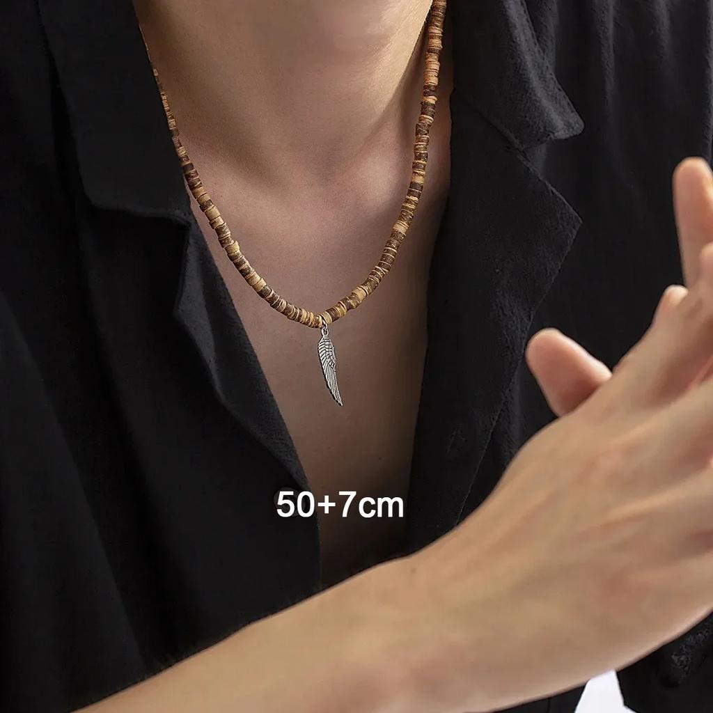 Collar Hombre Bohemia White Black Soft Polymer Beads Necklace Men Collier Homme Male Necklace for Men Women Collana Uomo