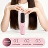 Cordless Hair Straightener Brush, USB Rechargeable 2 in 1 Hair Straightener and Curler, Portable Hair Straightening Brush with 3 Temperature Settings