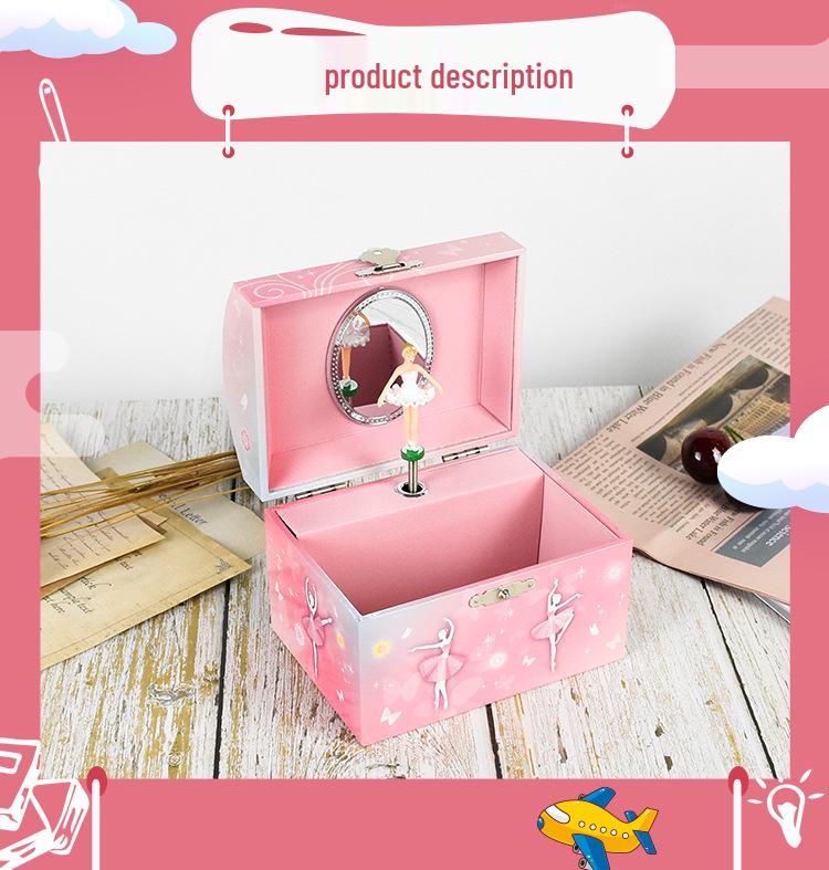 Cross-border Ballet Christmas Music Jewelry Box for Girls - New Year Gift, Children's Toy (40219)